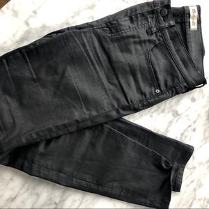 Madewell wax coated jeans (black)